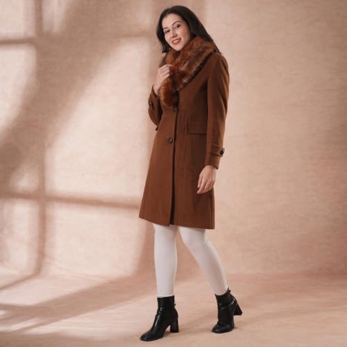 Image of Globus Women Coat (GS570042 Brown M)