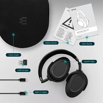 Sennheiser ADAPT 660 ワイヤレスヘッドフォン ホワイト EPOS Adapt 660 Bluetooth Headset - 1000200