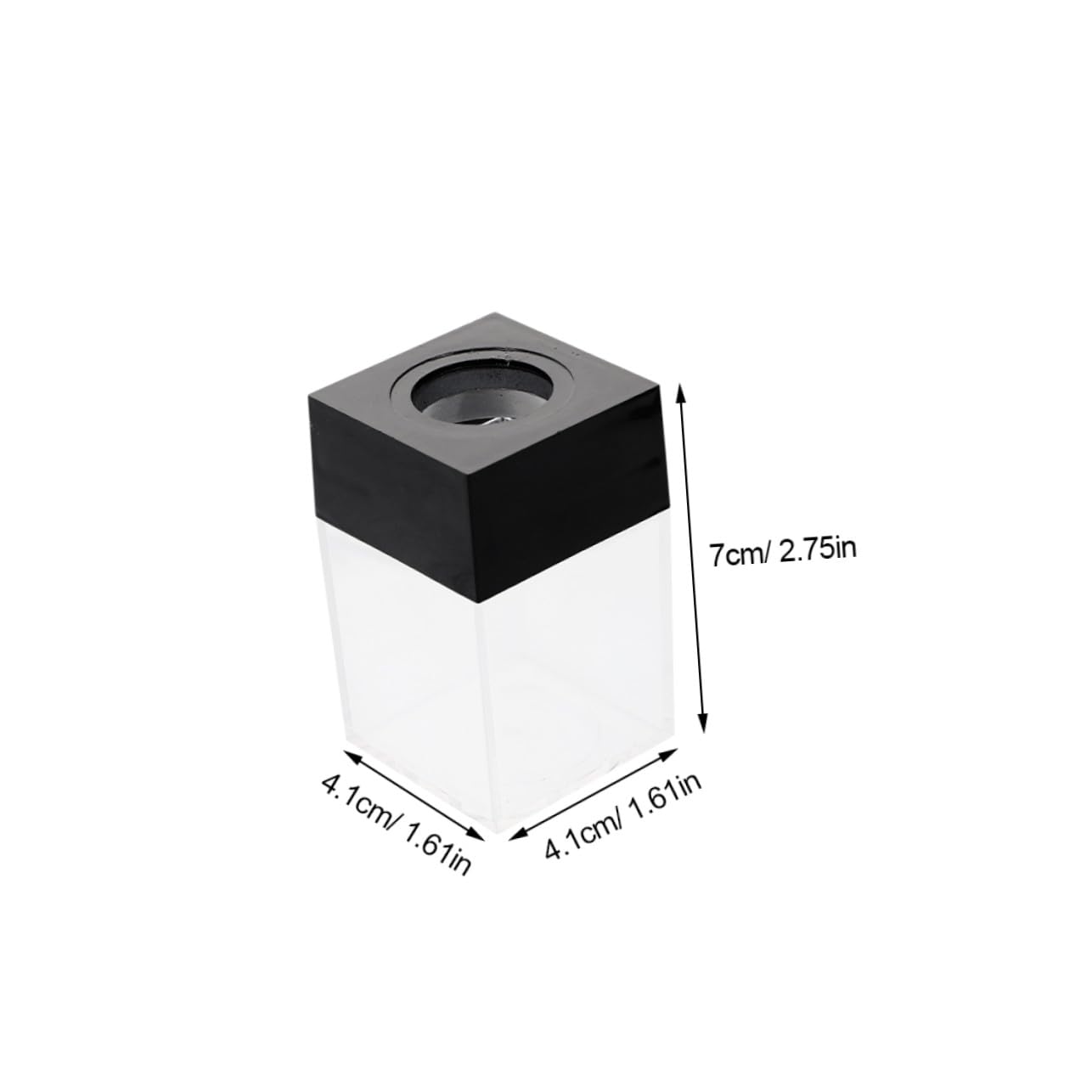 12 Pezzi Pz Dispenser Graffette Magnetico Quadrato in Plastica Compatto per Ufficio Scuola e Casa Organizer Scrivania Disordine con Accesso Rapido e Stabile