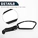 TUCKBOLD Bike Rearview Mirror 11.2x4.5cm Adjustable | Front Right Handlebar Bike Mirror Black with Mounting Accessories for Bicycle Mountain Road Bike 1 Set