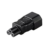 LINGLING ONE IEC C13/C14 to C5/C6 Kettle Lead to Mickey Mouse PC Laptop Power Supply Cable Adapter