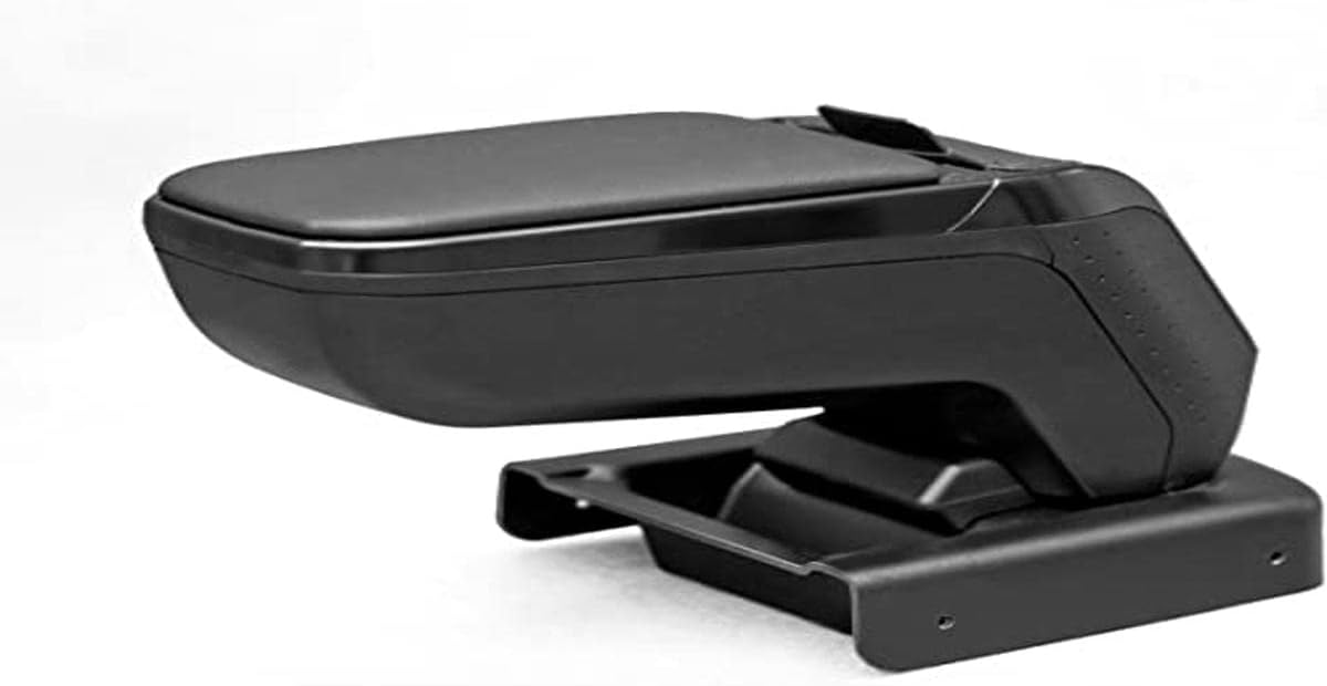 Rati Armrest Specific Black Armster 2 for Mazda 2 IV (2015-) With Storage Compartment and Fold Away