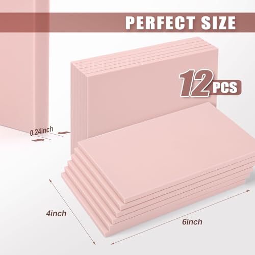 Image of Bobblebro Linoleum Blocks for Printmaking Supplies - 12PCS 4 inchx6 inchRubber Linocut Block Printing Kit for Stamp Carving, Soft Relief Printing Linoleum for DIY Crafts & Art Projects