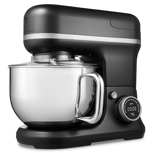 MEDION 3 in 1 Universal Küchenmaschine (Digital, 1.200 Watt, 8 Stufen, Mischen Kneten Rühren Mixen Fleischwolf, digitales Touch Display, MD18430) schwarz 9 MEDION 3 in 1 Universal Küchenmaschine (Digital, 1.200 Watt, 8 Stufen, Mischen Kneten Rühren Mixen Fleischwolf, digitales Touch Display, MD18430) schwarz