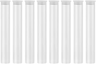 DECHOUS 透明アクリル線香チューブ 8本セット 軽量密封蓋付き お香収納ケース 持ち運び便利 ホームや旅行用 5インチ×0.75インチ