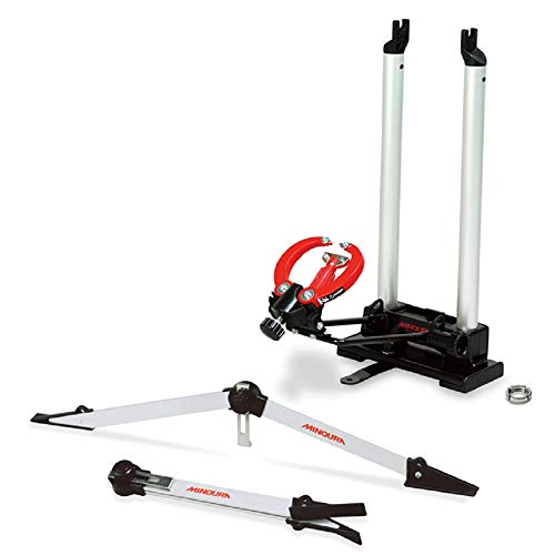 Minoura FT-1 Wheel Truing Stand and Dishing Tool Combo, Silver