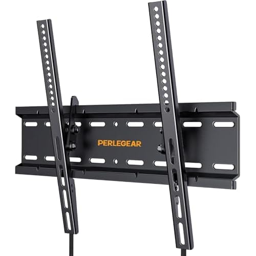 Perlegear TV Wandhalterung, Neigbare Fernseher Wandhalterung für 26-60 Zoll TV bis zu 52kg, TV Halterung Max.VESA 400x400mm