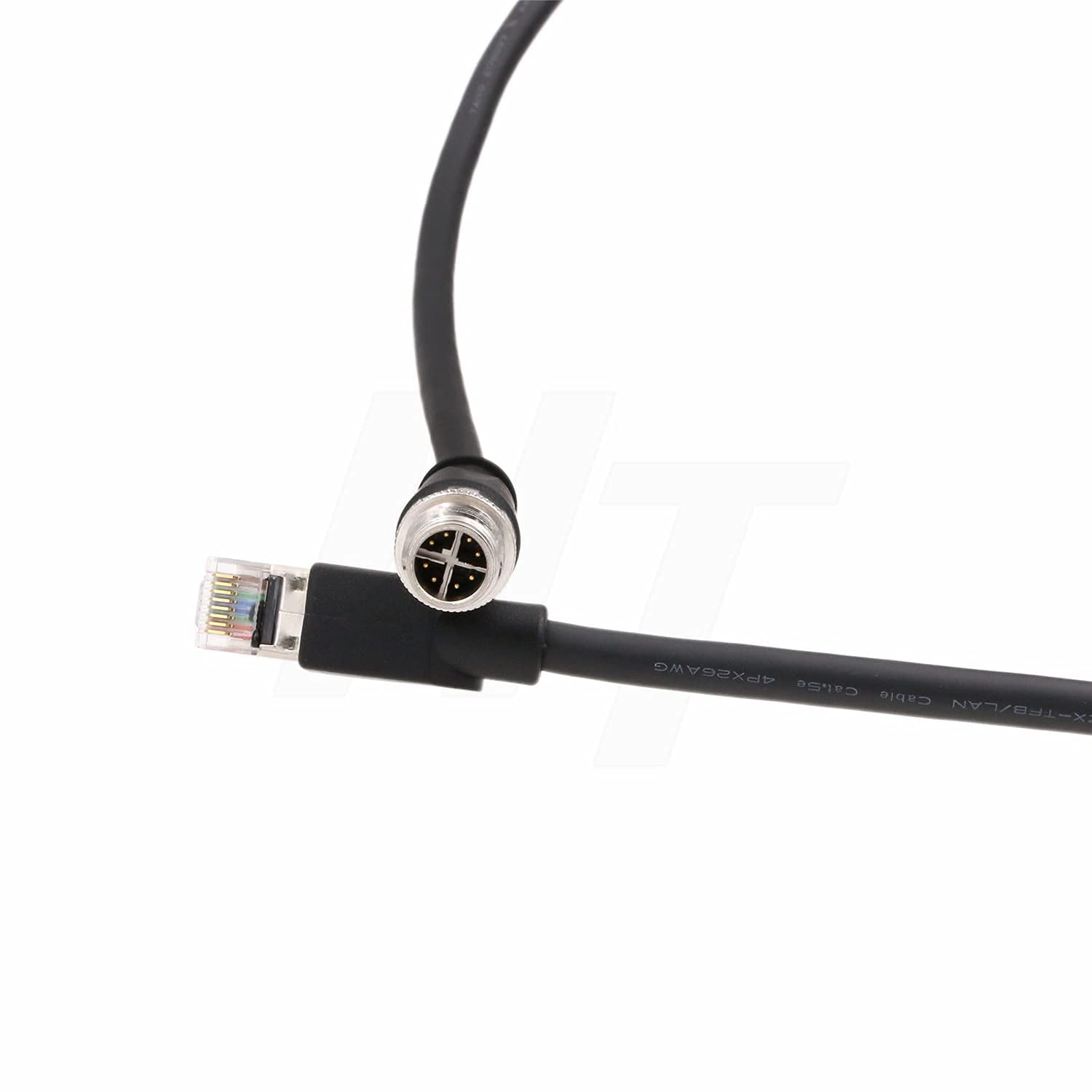 HangTon M12 8 poli X-Coded maschio a RJ45 Cat5e Schermato Ethernet Cavo dati per fotocamera Basler Blaze e Cognex IS2000 IS7000 IS8000 10 m (10.00)