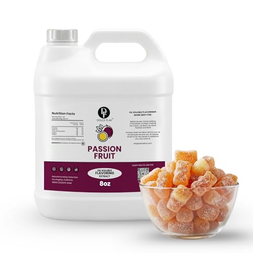 Dolce Flav Passion Fruit Flavoring Oil for Baking, Candy and Cakes, 8 Fl Oz