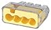 Ideal Industries 30-1634 4 Port Model 34 Push-in Wire Connector 20-12 AWG Yellow/Transparent in-Sure