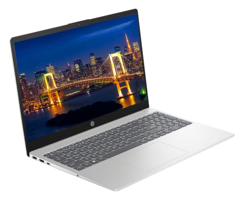Image of HP 15.6 inch Business Laptop Computer, 10-core Intel Core i5-1334U Processor, 16GB RAM 256GB SSD, Windows 11 Pro, Fingerprint Reader, Backlit Keyboard, AI Copilot Ready, NLY Earphones, Silver