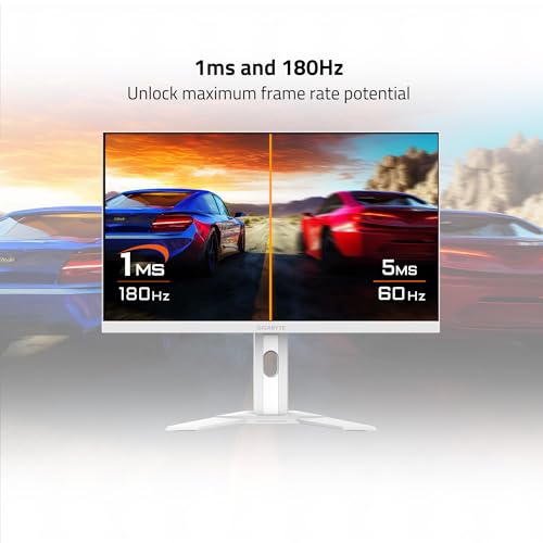 Image of GIGABYTE - M27Q Advanced ICE (SA) - 27 inch SS IPS Gaming Monitor - QHD 2560x1440-180Hz - 1ms MPRT - AMD FreeSync - Type C KVM - HDMI, DP, Type C - Height Adjustable - White