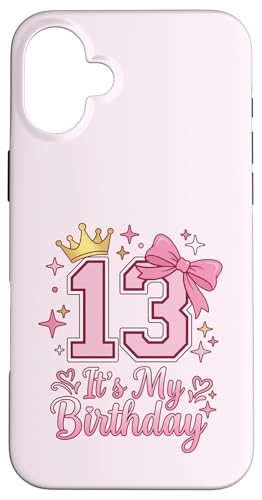 It's My 13th Birthday ���̎q �R�P�b�g���{�� �s���N 13�� �X�}�z�P�[�X iPhone 16 Plus �p