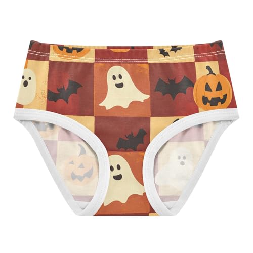Cotton Toddler Underwear Custom Halloween Icons Pumpkins Orange Panties for Girl Aesthetic Briefs Underpants 2t