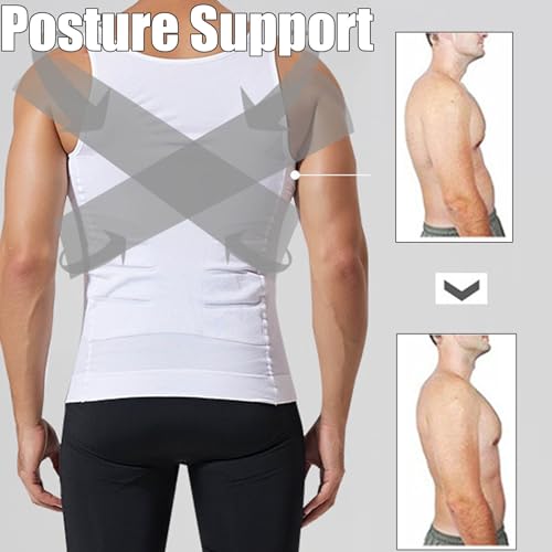 Comfora Maleshape Posture Tank, Selurewear Shaping Tank 2.0 Men, Sleeveless Compression Shirt Men3