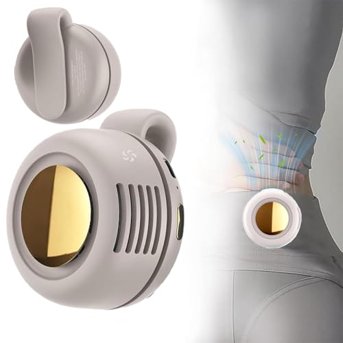 Image of Portable Silent Mini Bladeless Electric Fan,Mini Whirlwind Fan for Waist Clip Fans,Rechargeable HandsFree Clip on Fan for shirt for Shirt,Suitable for Outdoor &Travel & Office(White)