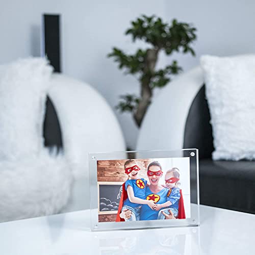 3 4X6 Acrylic Frame 4X6 Acrylic Picture Frame 4X6 Acrylic 4 X 6 Frame,Acrylic,4X6 Frame,Picture Frames 4X6 Picture Frame 3 Pack Acrylic,Photo Frame 4X6,Clear Photo Frame Standing Magnetic Floating #TOP7