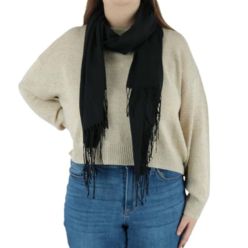 CTM Women's Classic Pashmina Style Shawl Wraps3