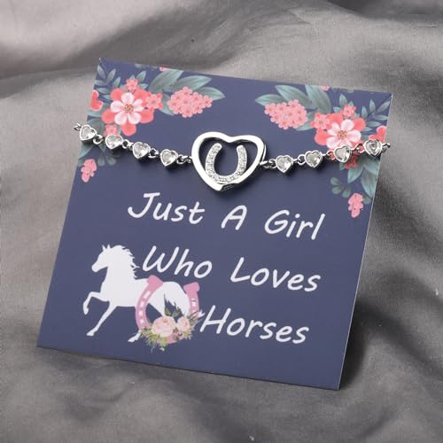 FEELMEM Horse Lover Gift - Girls Equestrian Bracelet With Horse Bit and Saddle - Western Cowgirl Jewelry4