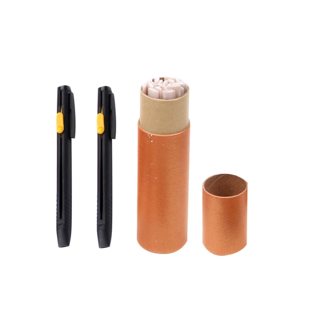 Operitacx 3 Series Tiza De Sastrería Y Borrable Con Calor Para Coser Accesorios De Costura Con Fundas Para Lápices Para Costureros Profesionales Y Bricolaje Telas 20 Piezas*3
