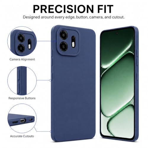 Image of FIRST MART Matte Silicone Back Cover for OnePlus N6 - Blue