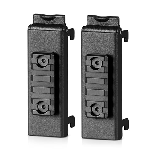Savior Equipment Wall Rack System Heavy-Duty Steel Tactical Picatinny Rail Scope Mount Attachment Storage Wall Mount Hanger, Black