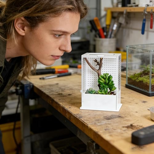 Terrarium en acrylique pour mantes religieuses et petits reptiles