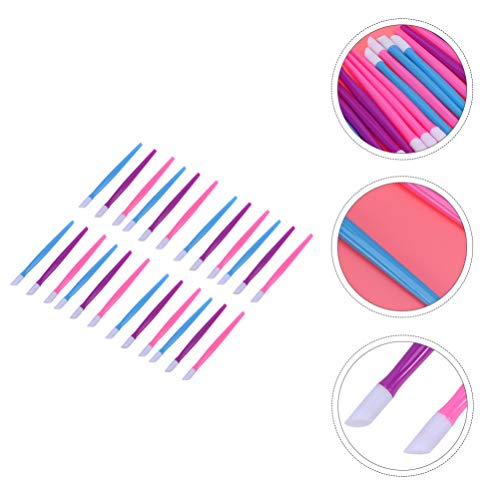 Lurrose Punho Plástico Empurrador Da Cutícula Do Prego Cleaner Manicure Ferramentas Unha Polonês Rem