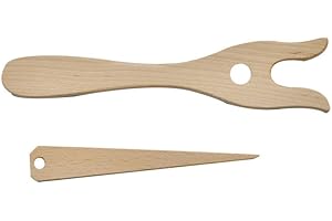 2Pcs Lucet Knitting Fork with Big Eye Needle Set