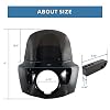 Motorcycle Fairing Windshield Kit For 2006-2017 Dyna Street Bob Super Glide FXD FXDC Low Rider Accessories, 48-58mm Forks 11 Smoked Motorbike Wind-Screen with Extension