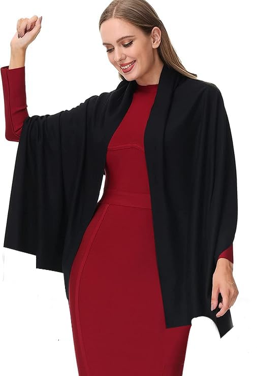 boxo Wool Shawl Wraps Thick Soft Pashmina Scarf Winter Stole for Women/Girls-picture-42