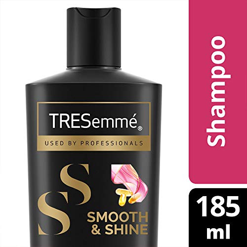 Image of Tresemme Smooth & Shine Shampoo, with Vitamin H & Silk Protein, for Salon Silky Smooth Hair, Provides Moisture & Shine, 185 ml