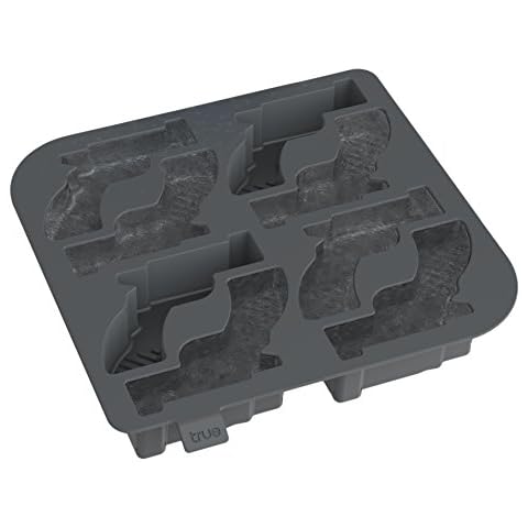 True 3332 License to Chill Silicone Ice Cube Tray by Truezoo, 5.5", Gray Cover