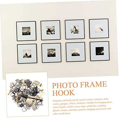Image of Tofficu 180pcs Picture Frame Hanger Hooks and for Photo Frames Includes Types of Hardware Accessories for Easy Hanging and Decoration