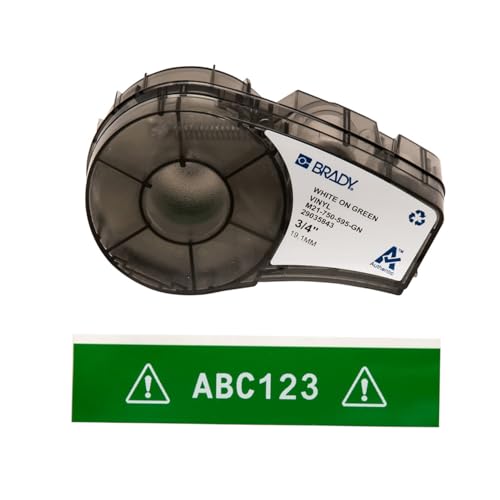 Brady M21-750-595-GN étiquette à imprimer Vert Imprimante d'étiquette adhésive - Étiquettes à imprimer (Vert, Imprimante d'étiquette adhésive, Vinyle, Transfert thermique, Acrylique, Gloss)