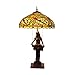 Produktbild 16 inch European Garden Green Dragonfly Tiffany Glass Lampshade Living Room Dining Room Bedside Beauty Modeling Resin Base Table Lamp