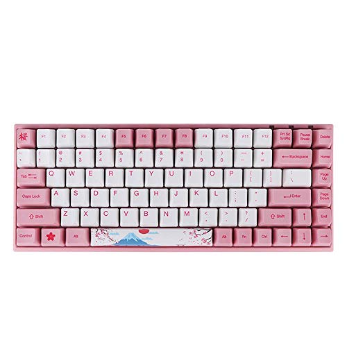 EPOMAKER AKKO 3084 84-Key Cherry MX Switch World Tour Tokyo Bluetooth Mechanical Keyboard with PBT Keycaps (Cherry Blue Switch, 84 Keys)