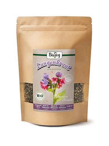 Biojoy BIO-Lungenkraut Tee (100 g), Lungenkraut getrocknet und geschnitten (Pulmonaria officinalis)