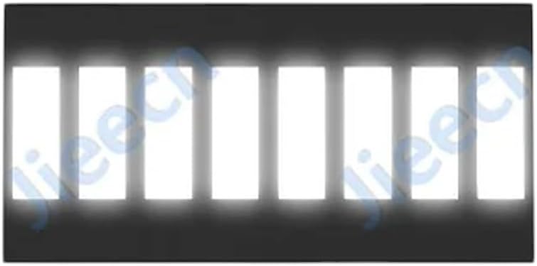 30 Pcs LED Bar Graph Light 8-Segment 10-Segment 2010 2510 Yellow Blue Pure Grrien Red White Bargraph Color Display Multi Color Replacement for OEM