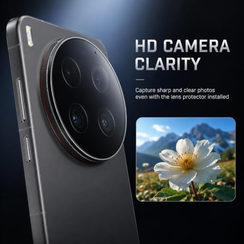 Image of FIRST MART Camera Lens Protector for Vivo X300 Ultra | 9H Tempered Glass, HD Clear, Scratch Resistant, Anti-Fingerprint, Case-Friendly | Crystal Clear, Pack of 1