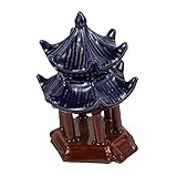 Accessoires de photographie: modélisation vive et détails exquis, surface brillante et sensation de main confortable, vous offrant une bonne expérience décorative, décor d'aquarium en forme de pavillon