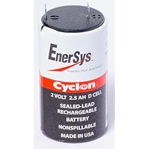 Enersys Hawker Cyclon 0810-0004 D-Cell 2 Volt/2.5 Amp Hour Sealed Lead Acid Battery
