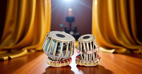 Image of IRON Tabla Set Indian Musical Instrument Bayan Tabla, Dayan Tabla For Beginners & Students