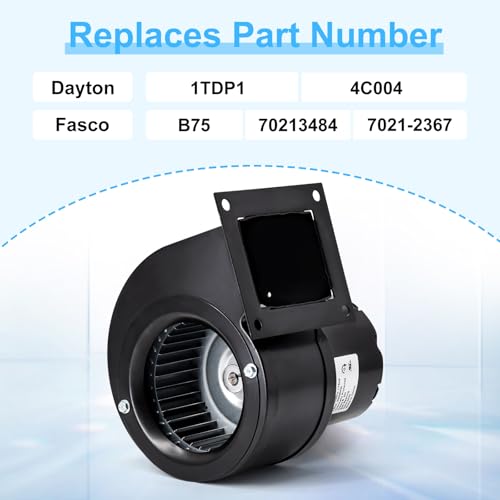 Image of Blower Motor for Dayton 1TDP1 4C004 Blower Fan, Centrifugal Blower Motor for Fasco B75 7021-2367 70213484 7021-5757 7021-3484