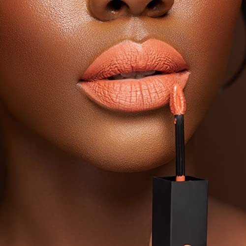 Bloombox Beauty Nude Lipstick | Paraben & Cruelty Free Liquid Matte Lip Stain | All-Day Long Lasting Lipstick For Women 0.16 Ounce (Peach) #TOP1