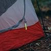 GEAR AID Ni Glo 2 UV Rechargeable Glowing Keychain Multi-Purpose Glow-in-the-Dark Accessory for Camping
