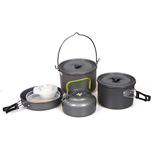 HWYYGL Camping Cookware Chaos Kit, portable outdoor backpack cooker, hiking cookware, backpack gear and hiking, for outdoor picnic backpack camping hiking,