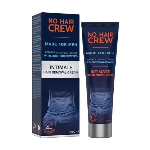NO HAIR CREW Hårborttagningskräm för intima delar, extra mild hårborttagningskräm för känsliga områden, 100 ml