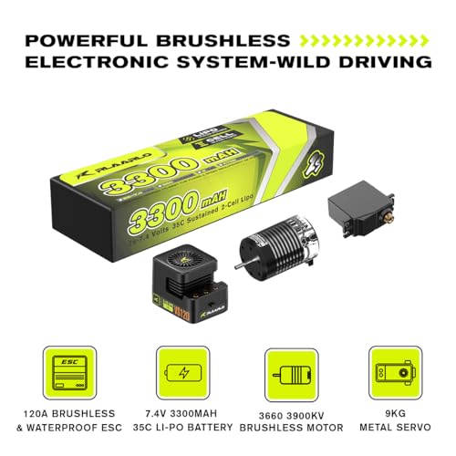 Image of AMORIL 1 /10 AK-787 Super Fast Brushless RC Drift Cars for Adults Max 200km /h Carbon Fiber On-Road Super Sports Car with 3660 3900kV Brushless Motor, 120A ESC, 20lb