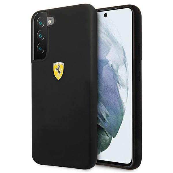 Ferrari FESSIHCS22SBK Coque de Protection en Silicone pour S22 S901 Noir